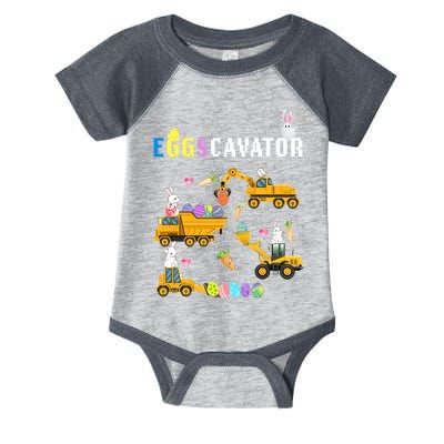 EggsCavator Funny Easter Egg Hunt Infant Baby Jersey Bodysuit
