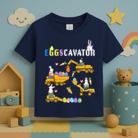 EggsCavator Funny Easter Egg Hunt Toddler T-Shirt