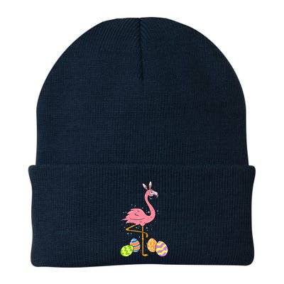 Easter Flamingo Easter Bunny Egg Basket Funny Easter Beanie