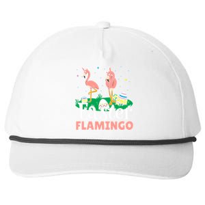 Easter Flamingo Easter Day Eggs Egg Hunting Cool Gift Snapback Five-Panel Rope Hat