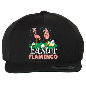 Easter Flamingo Easter Day Eggs Egg Hunting Cool Gift Wool Snapback Cap