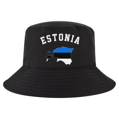 Estonian Flag Estonia Cool Comfort Performance Bucket Hat