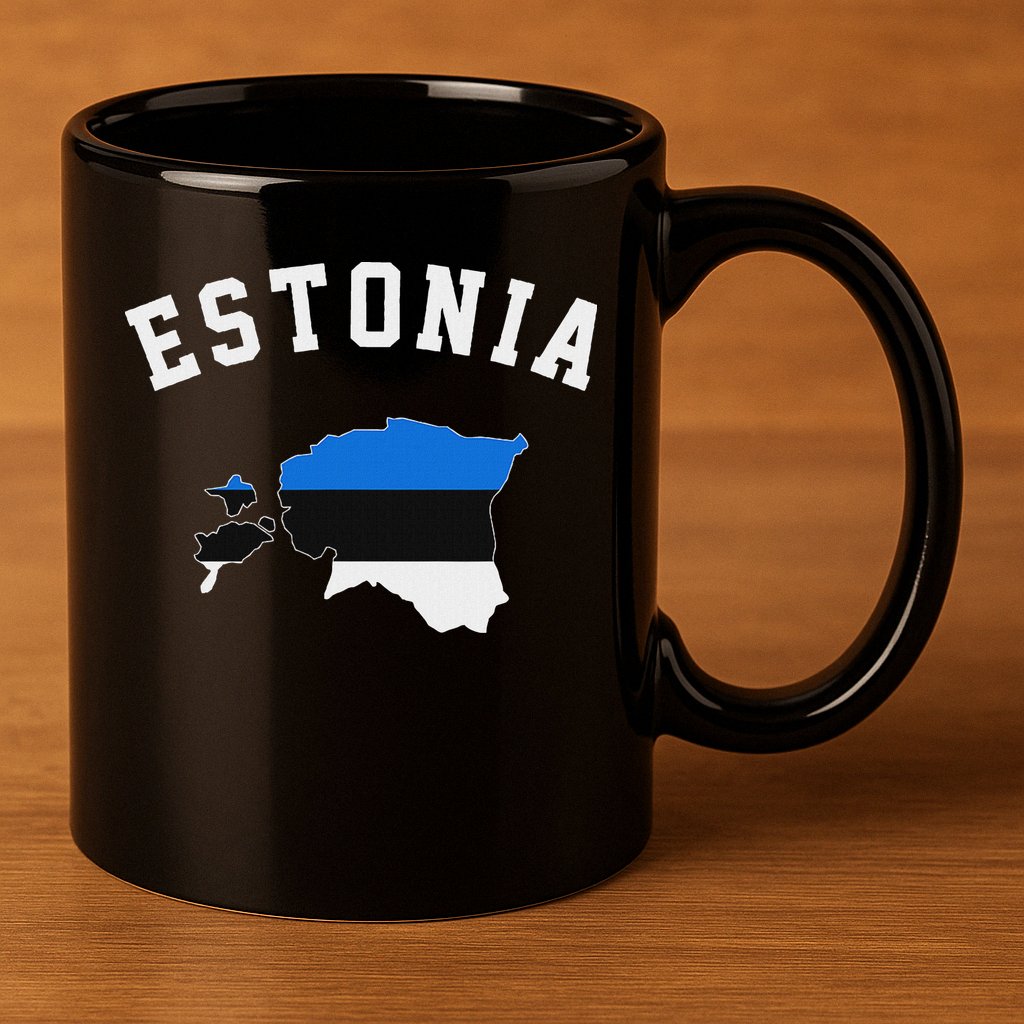Estonian Flag Estonia 11oz C Handle Ceramic Mug