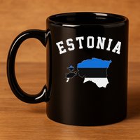 Estonian Flag Estonia 11oz C Handle Ceramic Mug
