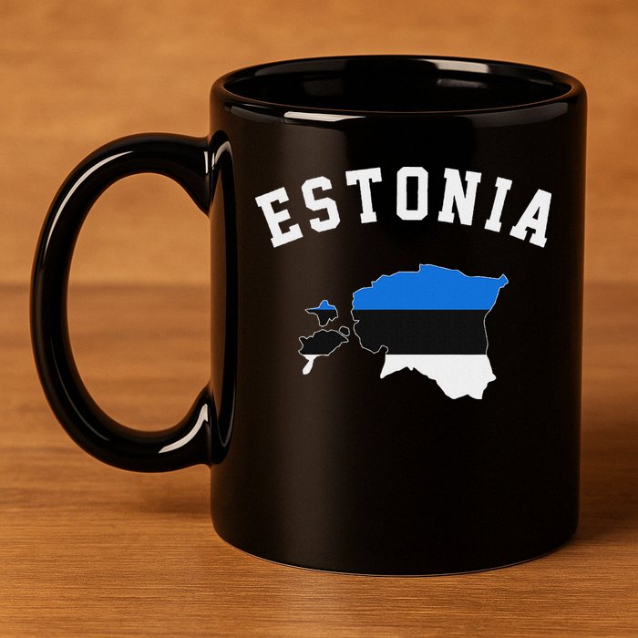 Estonian Flag Estonia 11oz C Handle Ceramic Mug