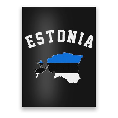 Estonian Flag Estonia Poster