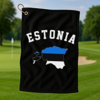 Estonian Flag Estonia Golf Towel