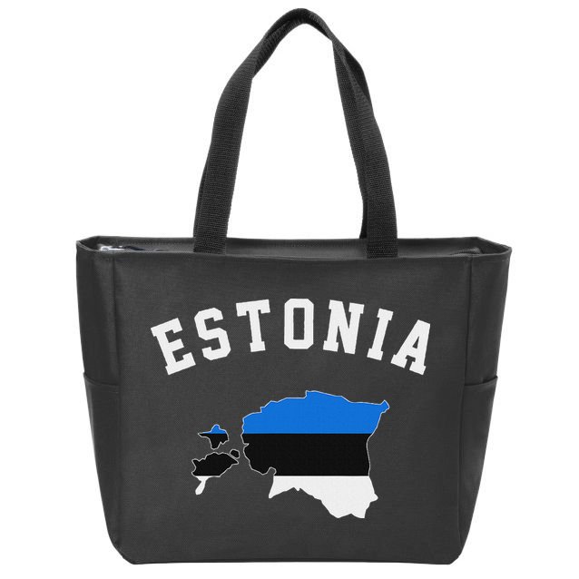 Estonian Flag Estonia Zip Tote Bag