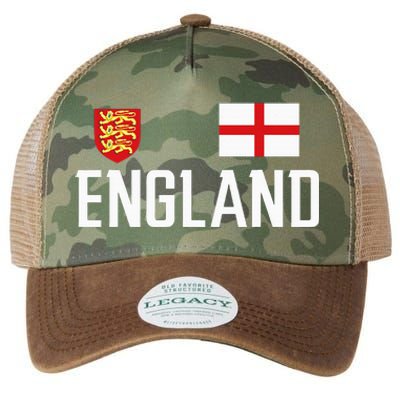 England Flag English Football Soccer Fan Legacy Tie Dye Trucker Hat