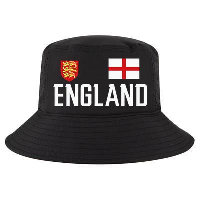 England Flag English Football Soccer Fan Cool Comfort Performance Bucket Hat