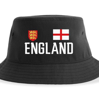 England Flag English Football Soccer Fan Sustainable Bucket Hat