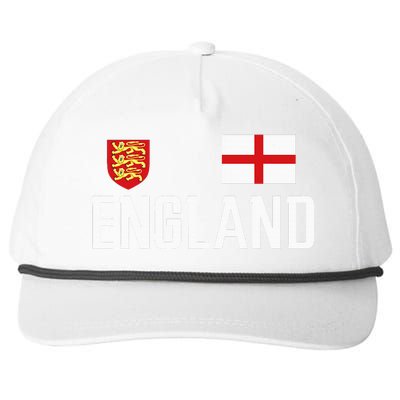 England Flag English Football Soccer Fan Snapback Five-Panel Rope Hat