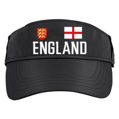 England Flag English Football Soccer Fan Adult Drive Performance Visor