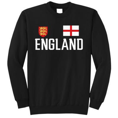 England Flag English Football Soccer Fan Tall Sweatshirt