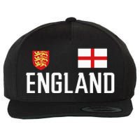 England Flag English Football Soccer Fan Wool Snapback Cap