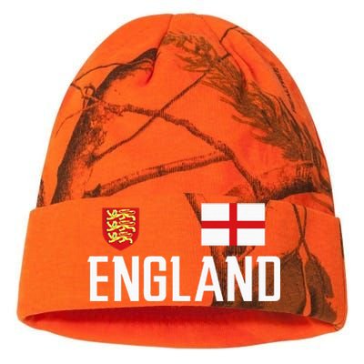 England Flag English Football Soccer Fan Kati Licensed 12" Camo Beanie