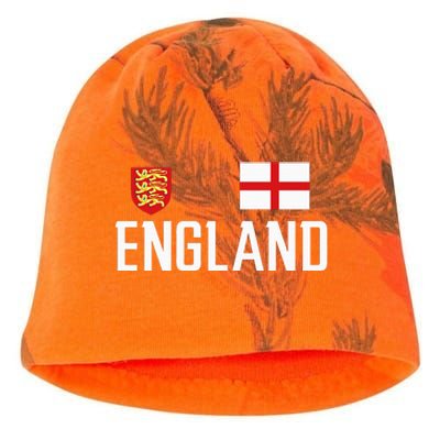 England Flag English Football Soccer Fan Kati - Camo Knit Beanie