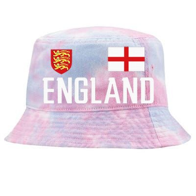 England Flag English Football Soccer Fan Tie-Dyed Bucket Hat