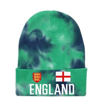 England Flag English Football Soccer Fan Tie Dye 12in Knit Beanie