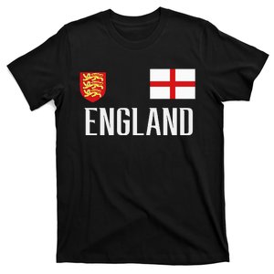 England Flag English Football Soccer T-Shirt