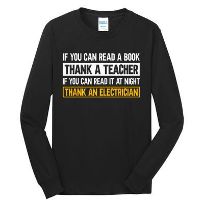 Electrician Funny Electrical Engineer Tall Long Sleeve T-Shirt