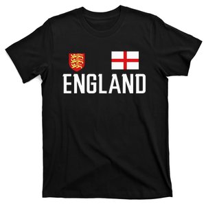 England Flag English Football Soccer T-Shirt