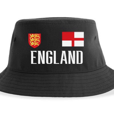 England Flag English Football Soccer Fan Sustainable Bucket Hat