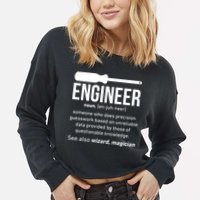 Engineer Funny Cropped Pullover Crew