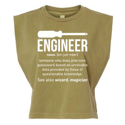 Engineer Funny Garment-Dyed Women's Muscle Tee