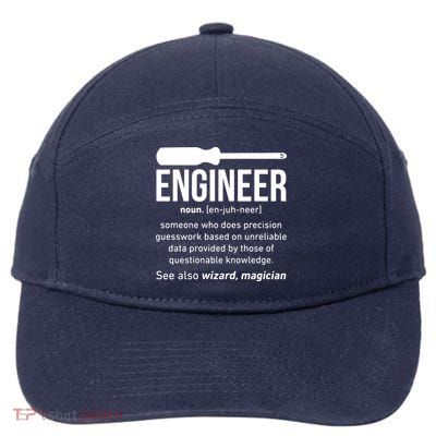 Engineer Funny 7-Panel Snapback Hat
