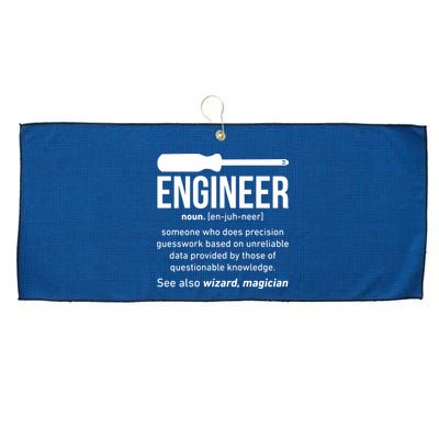 Engineer Funny Large Microfiber Waffle Golf Towel