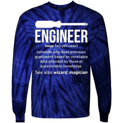 Engineer Funny Tie-Dye Long Sleeve Shirt