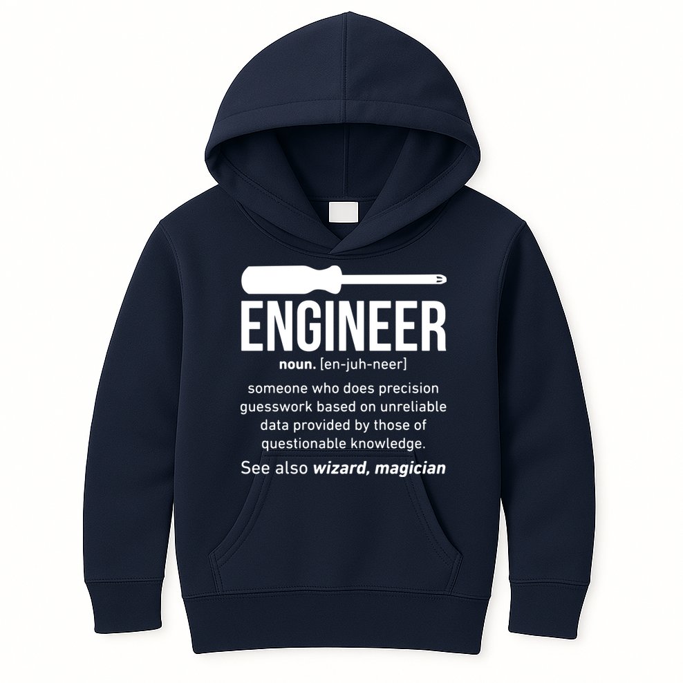 Engineer Funny Kids Hoodie