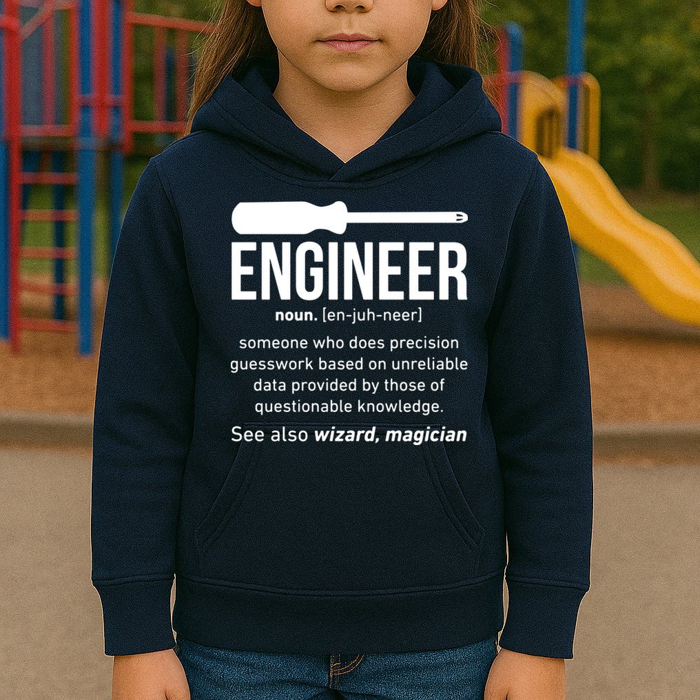 Engineer Funny Kids Hoodie
