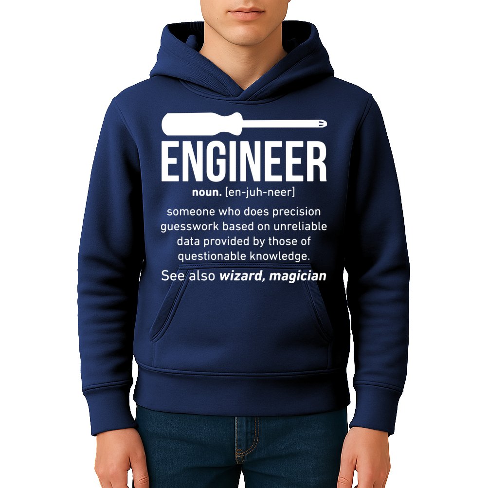 Engineer Funny Kids Hoodie