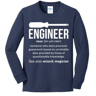 Engineer Funny Kids Long Sleeve Shirt