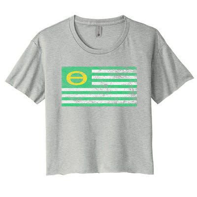 ECOLOGY FLAG ENVIRON TALISM EARTH DAY Women's Crop Top Tee