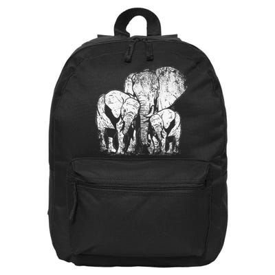 Elephant Family Elephant 16 in Basic Backpack