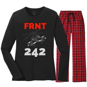 Ebm Front Electronic Body Music Pro Frnt 242 Women's Long Sleeve Flannel Pajama Set 