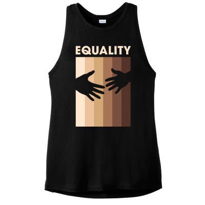 Equality For Equal And Hu Civil Rights Gift Ladies PosiCharge Tri-Blend Wicking Tank