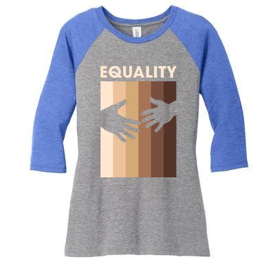 Equality For Equal And Hu Civil Rights Gift Women's Tri-Blend 3/4-Sleeve Raglan Shirt