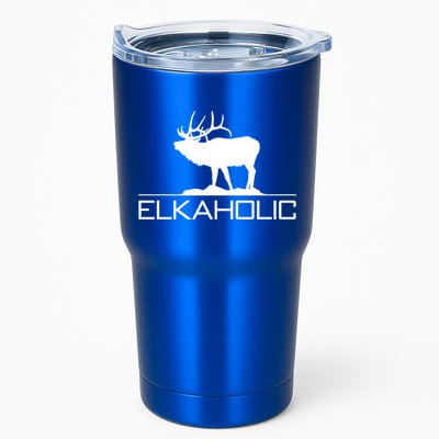 Elkaholic Funny Elk Hunting Gift Tumbler