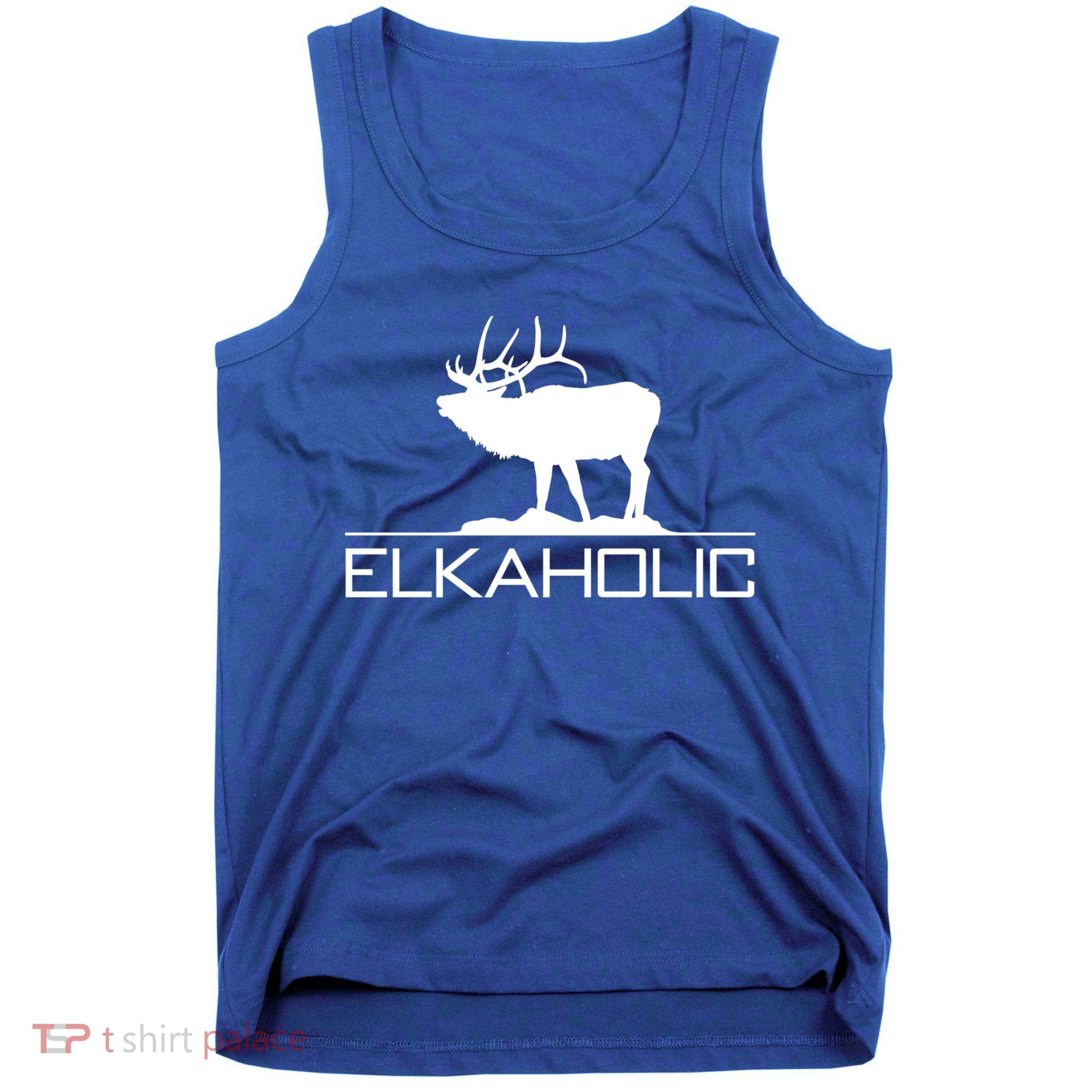 Elkaholic Funny Elk Hunting Gift Tank Top