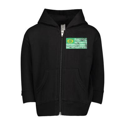 ECOLOGY FLAG ENVIRONMENTALISM EARTH DAY Toddler Zip Fleece Hoodie