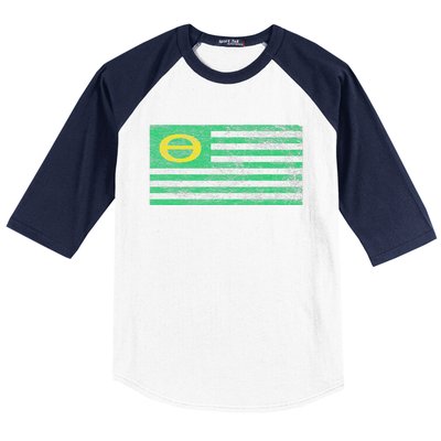 ECOLOGY FLAG ENVIRONMENTALISM EARTH DAY Baseball Sleeve Shirt