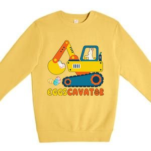 Easter Fashion Eggscavator Excavator Easter Premium Crewneck Sweatshirt