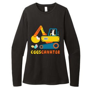 Easter Fashion Eggscavator Excavator Easter Womens CVC Long Sleeve Shirt