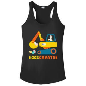 Easter Fashion Eggscavator Excavator Easter Ladies PosiCharge Competitor Racerback Tank