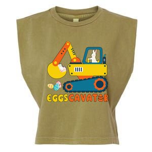 Easter Fashion Eggscavator Excavator Easter Garment-Dyed Women's Muscle Tee