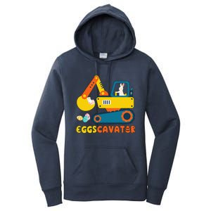 Easter Fashion Eggscavator Excavator Easter Women's Pullover Hoodie